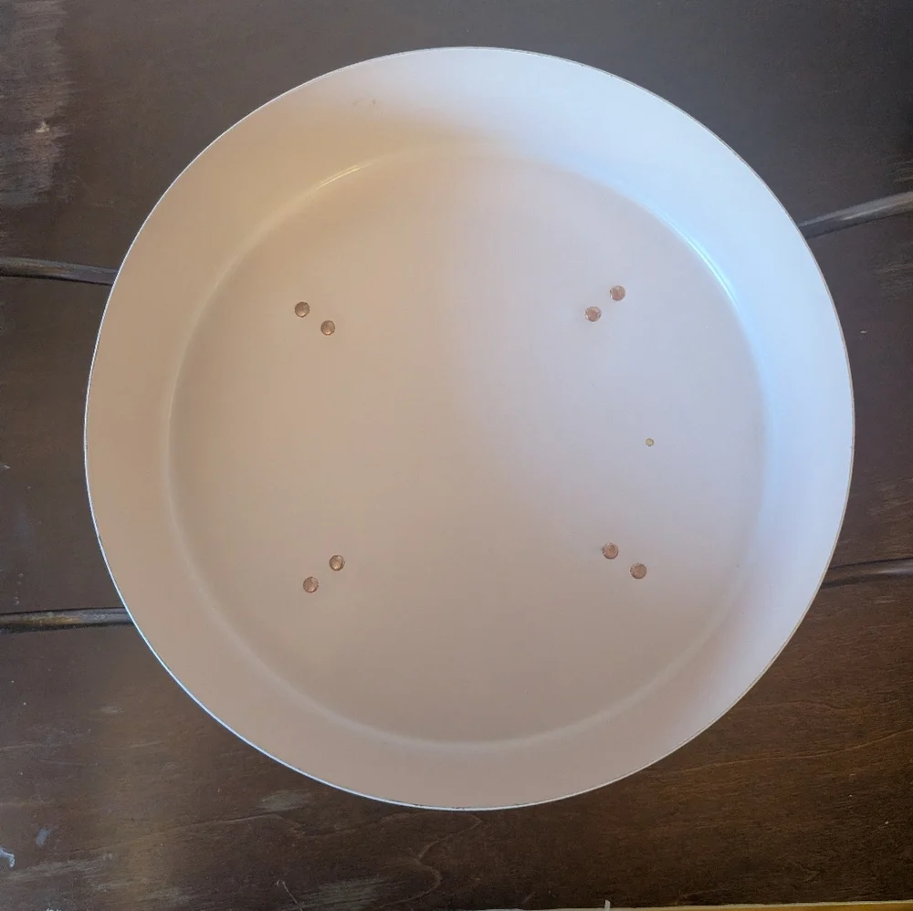 Vintage Pyrex 595 Pink Wheat Atomic Casserole Dish - Picture 6 of 11